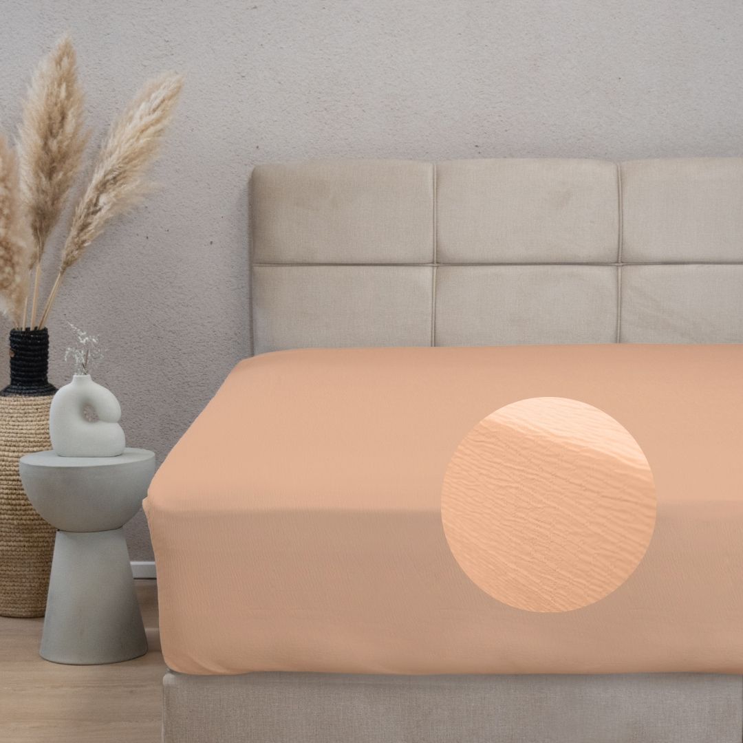 HappyBed Mousseline hoeslaken - Soft pink - SKU: 8717752110254