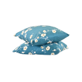 HappyBed | Blue Blossom Lot de 2 taies d'oreiller - 60x70cm - Microfibre