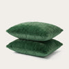 HappyBed Pillowcase | Teddy Plush Dark Green | Set of 2