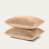 HappyBed Taie d'oreiller | Teddy Peluche taupe | Lot de 2
