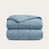 HappyBed Premium Dekbed van percal katoen met Botanical Breeze design, hypoallergeen en geschikt voor alle seizoenen