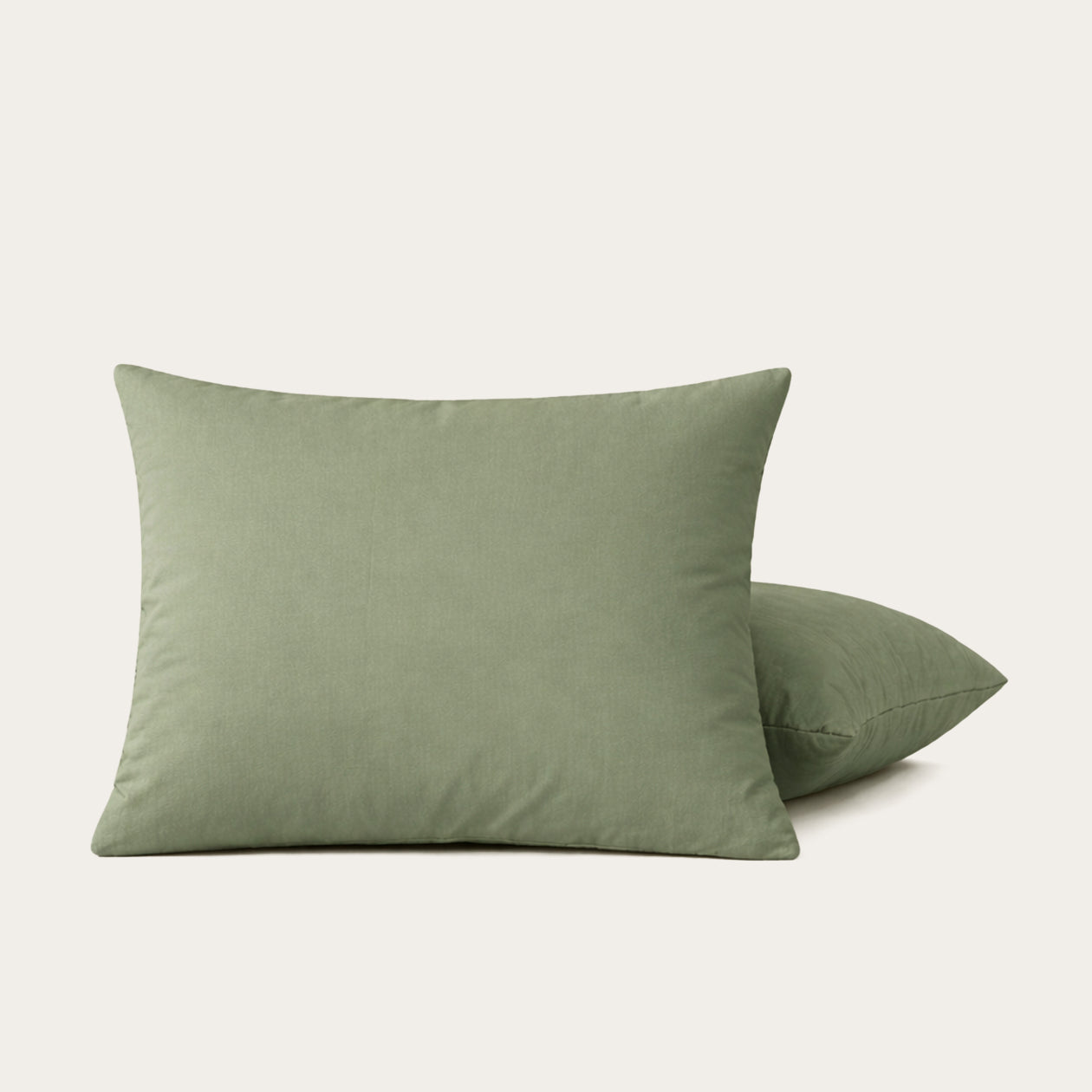 HappyBed Premium Kussensloop | Sage Green | Set van 2 | Percal Katoen - SKU: 8719023690748