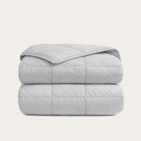 HappyBed Premium dekbed grijs percal katoen voor alle seizoenen hypoallergeen en sneldrogend