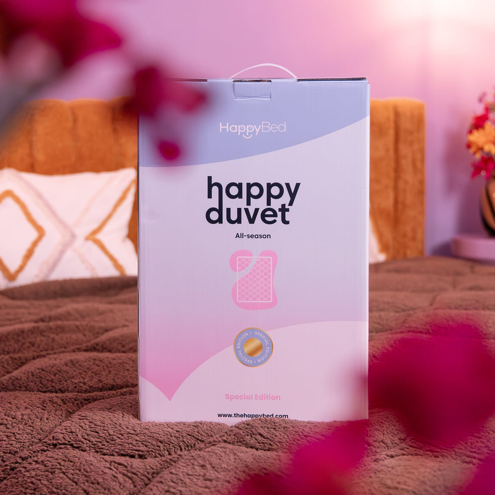 HappyBed Premium Percal Dekbed | Grey | Voor het hele jaar