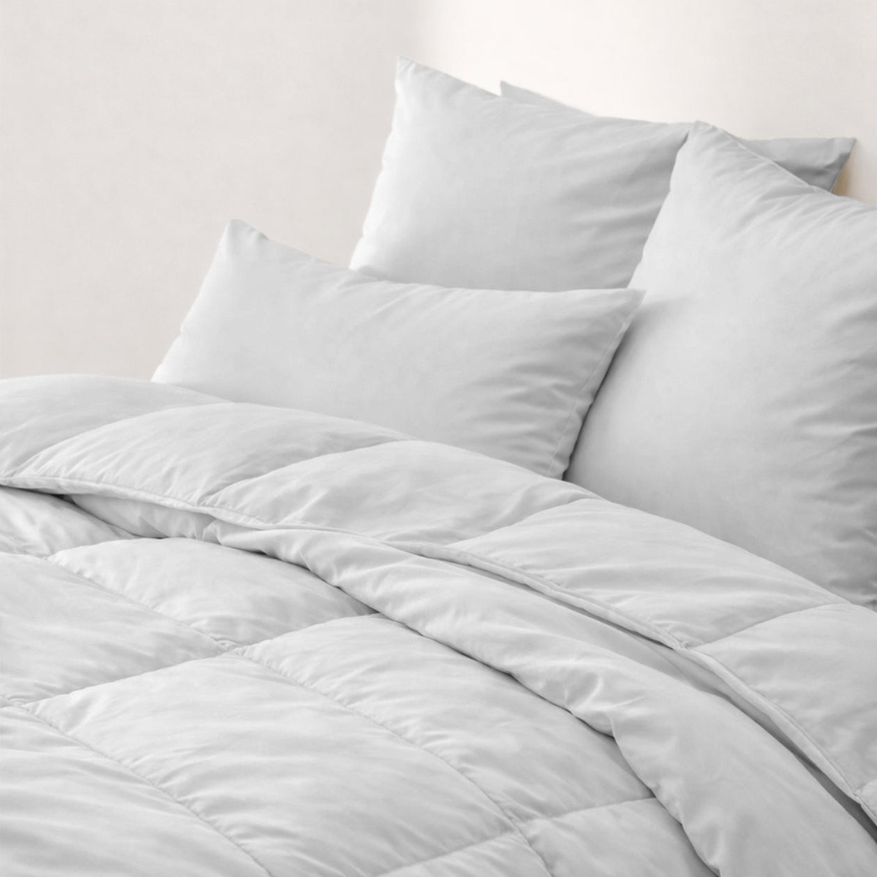 HappyBed Premium Percal Kussensloop | Grey | Set van 2