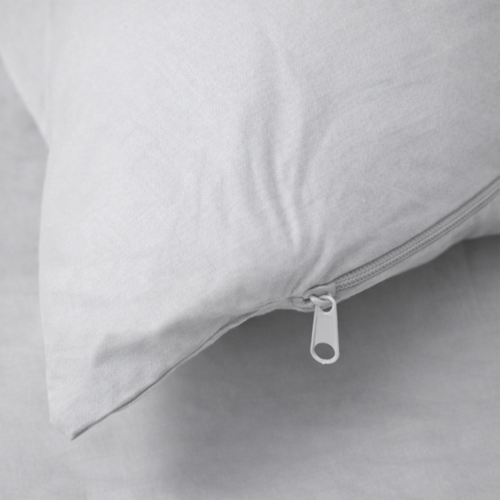 HappyBed Premium Percal Kussensloop | Grey | Set van 2