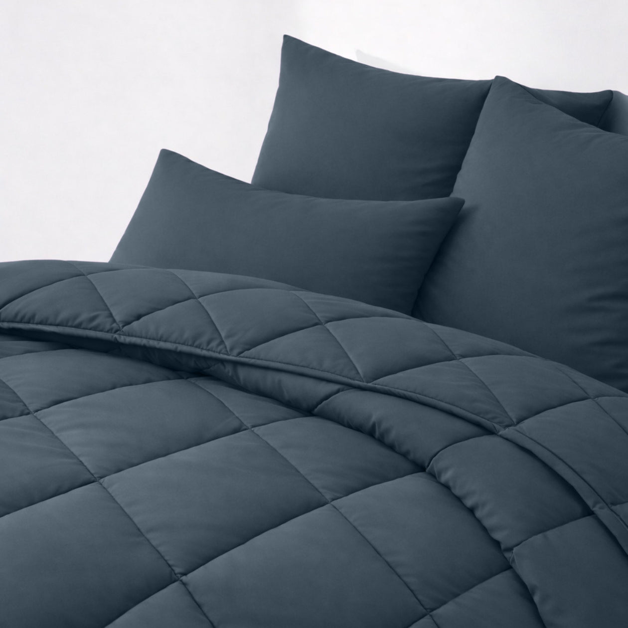 HappyBed Premium Percale Pillowcase | Midnight Blue | Set of 2