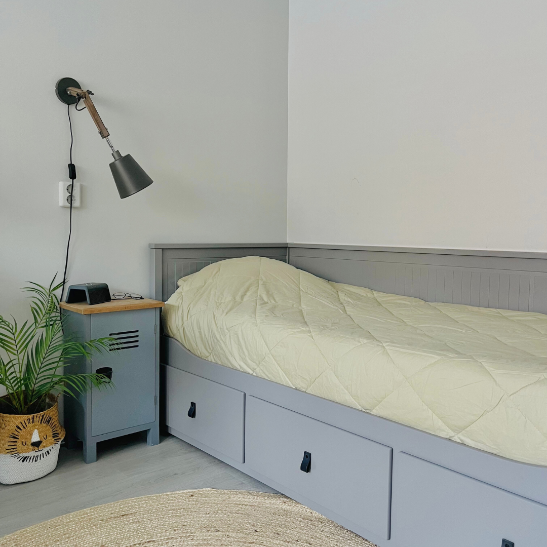 HappyBed Premium - Sage Green - Zomerdekbed - Percal katoen