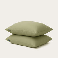 HappyBed Premium Pillowcase | Sage Green | Set of 2 | Percale Cotton