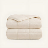 HappyBed Premium Collectie percal katoen dekbed taupe voor alle seizoenen