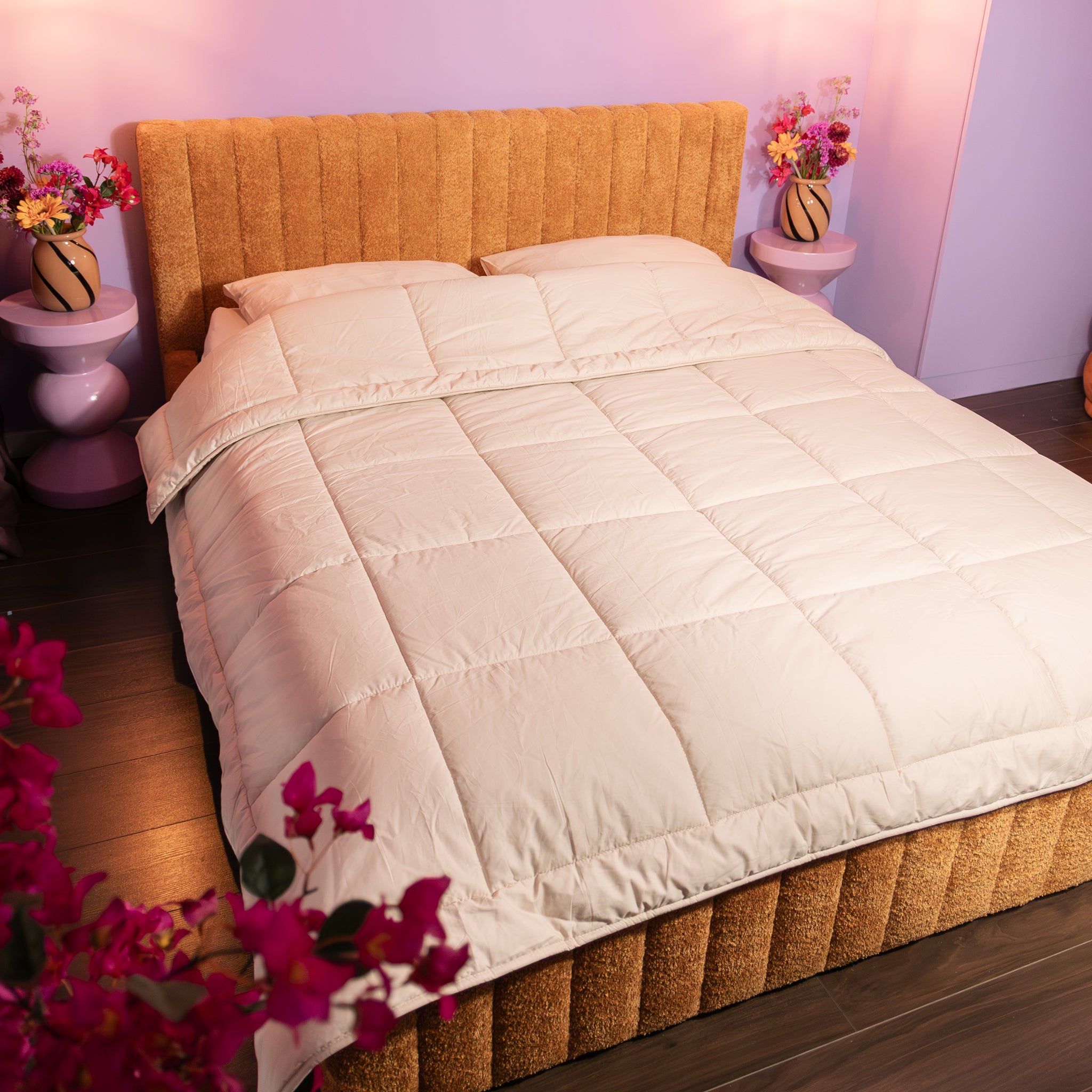 HappyBed Premium Dekbed | Taupe | Voor het hele jaar | 100% Percal katoen