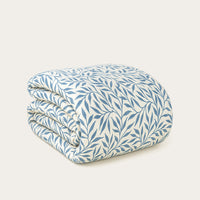 HappyBed Premium Bettdecke | Twilight Leaves | Für das ganze Jahr | 100% Perkal Baumwolle