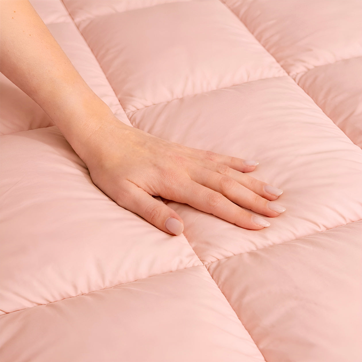 HappyBed Premium Bettdecke | Vintage Pink | Für das ganze Jahr I 100% Perkal Baumwolle