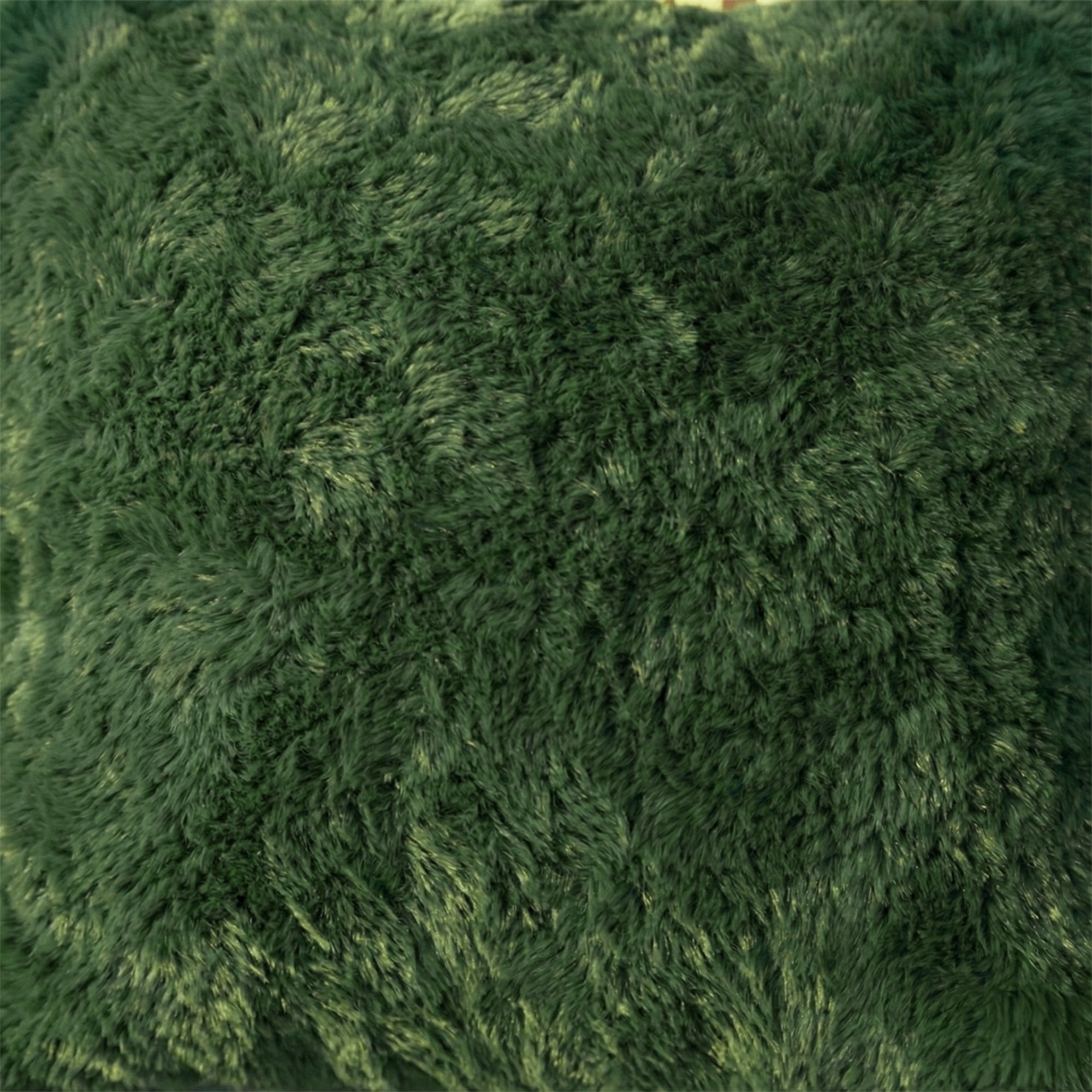 HappyBed Kissenbezug | Plüsch Dunkelgrün | 2er Set | Teddy