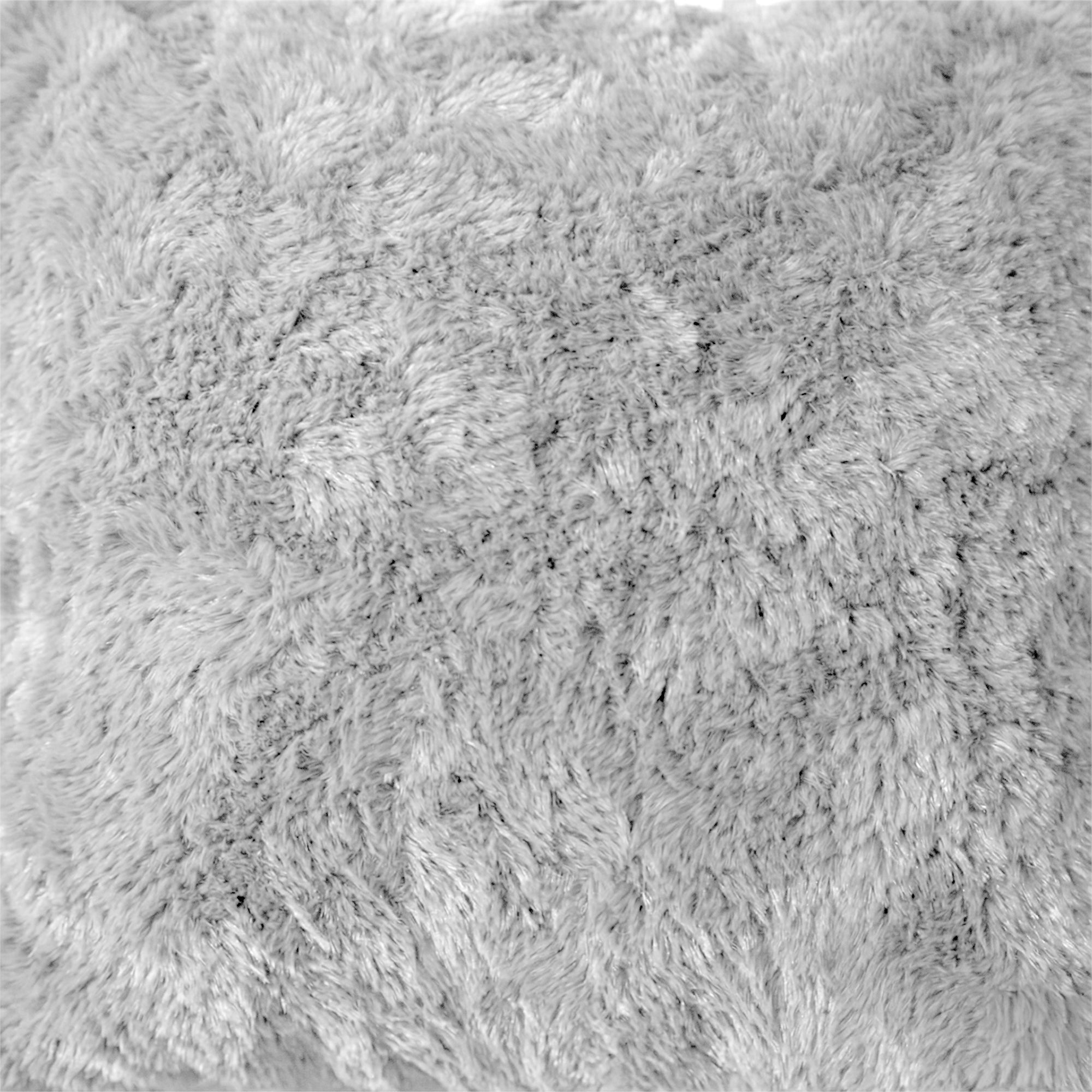 HappyBed Kissenbezug | Plüsch Grau | 2er Set | Teddy