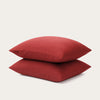 HappyBed Pillowcase | Red | Set of 2 | 100% Cotton