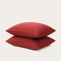 HappyBed Pillowcase | Red | Set of 2 | 100% Cotton