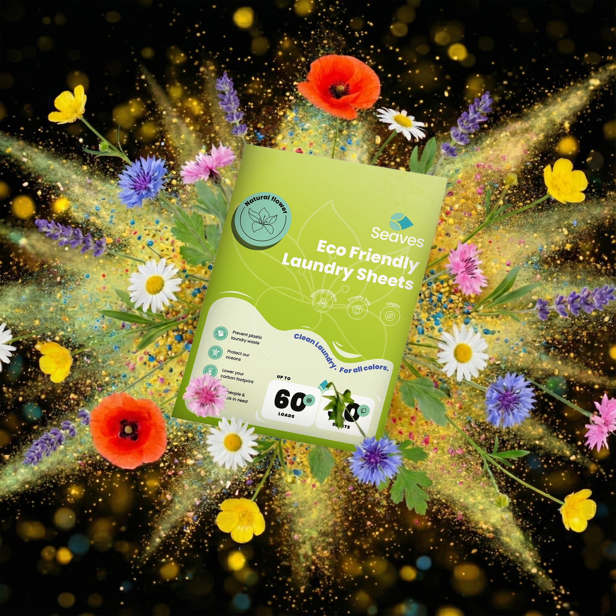 Seaves Wasstrips | Natural flowers - SKU: 8721001724499