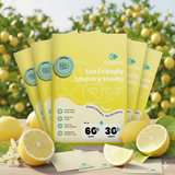 Seaves Lemon Wasbundel 5-pack with 150 eco-friendly lemon-scented laundry strips for 1 year of washing
