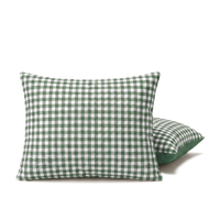 Set van 2 HappyBed Kussenslopen in Seersucker Green Moss kleur