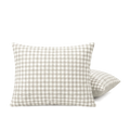 HappyBed kussenslopen set van 2 in seersucker greige stijl