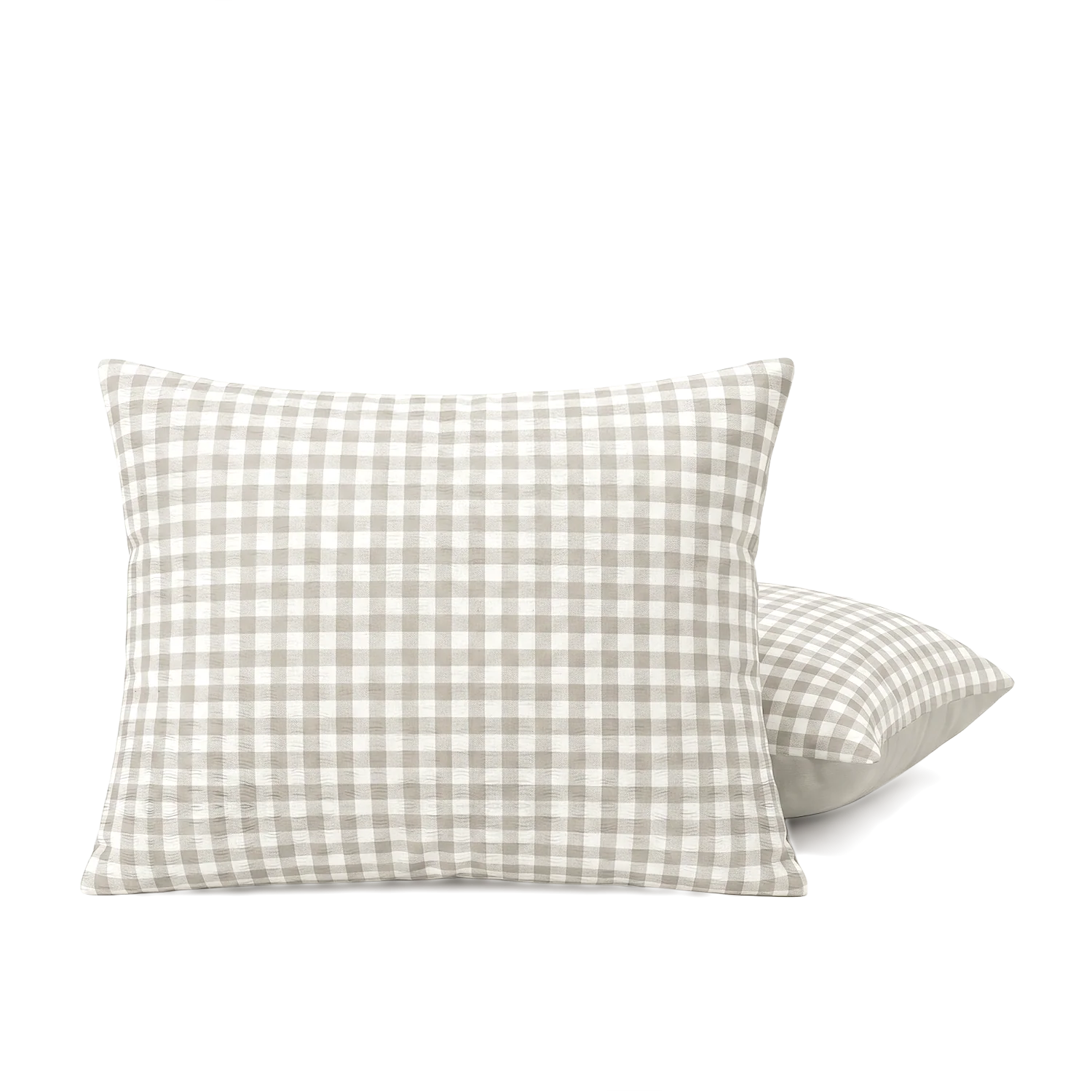 HappyBed kussenslopen set van 2 in seersucker greige stijl