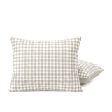 HappyBed kussenslopen set van 2 in seersucker greige stijl