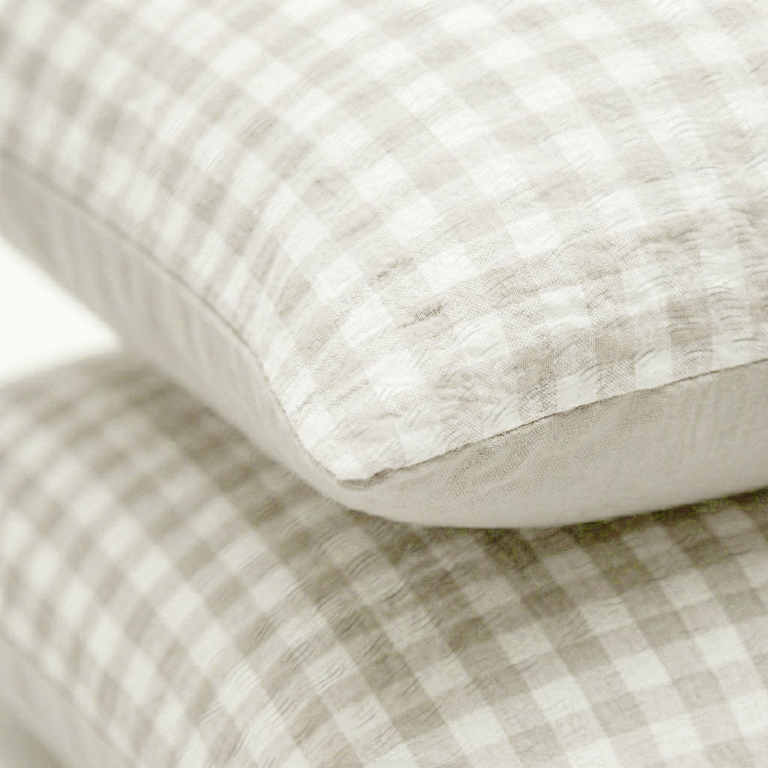 HappyBed Kussenslopen | Seersucker Greige | Set van 2