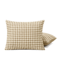 HappyBed Kussenslopen set van 2 in seersucker mocha stijl
