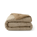 HappyBed wasbaar all season dekbed in mocha kleur met seersucker structuur voor frisse en ademende slaapkwaliteit