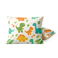 Taies d’oreiller| Enfants| Teddy sherpa| Happy Dinos