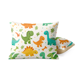 Taies d’oreiller| Enfants| Teddy sherpa| Happy Dinos