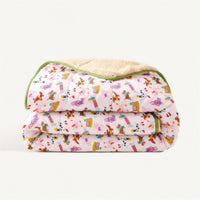 Wasbaar All Season Dekbed | Kids | Teddy Sherpa | Doodled Dogs