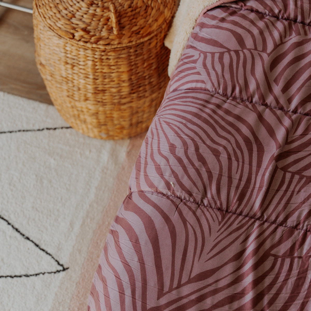 Couette 4 saisons lavable| Teddy sherpa| Zebra