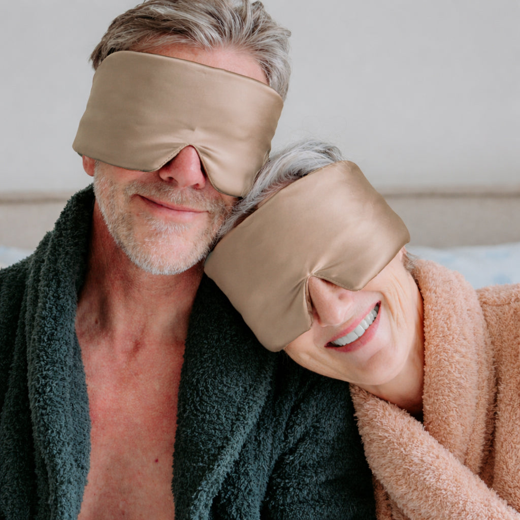 HappyBed Sovemaske | Brun | Sæt med 2