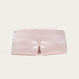 HappyBed roze zijden slaapmasker set van 2 met verstelbare klittenbandsluiting voor anti-aging en optimale rust