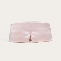 HappyBed roze zijden slaapmasker set van 2 met verstelbare klittenbandsluiting voor anti-aging en optimale rust