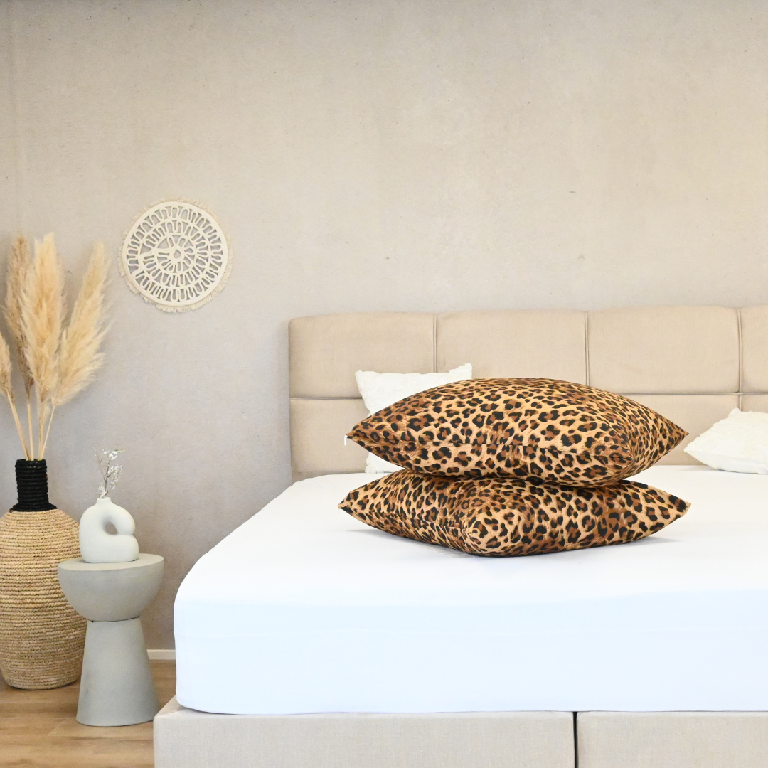 HappyBed | Panther Kissenbezug 2-teilig - 60x70 cm - 100% Mikrofaser