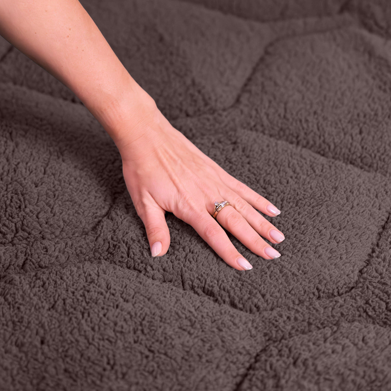 HappyBed Dekbed | Teddy Anthracite | Voor het hele jaar