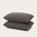 HappyBed Kussensloop | Teddy Anthracite | Set van 2