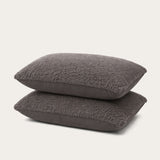 HappyBed Taie d'oreiller | Teddy anthracite | Lot de 2