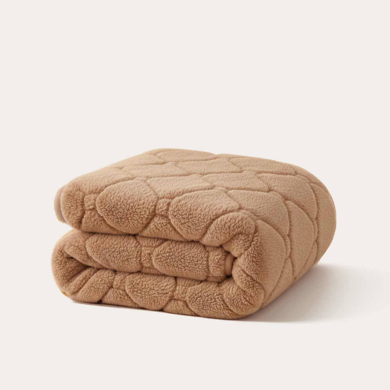 HappyBed Couette | Teddy peluche taupe | Pour toute l'année - SKU: 8717752116607