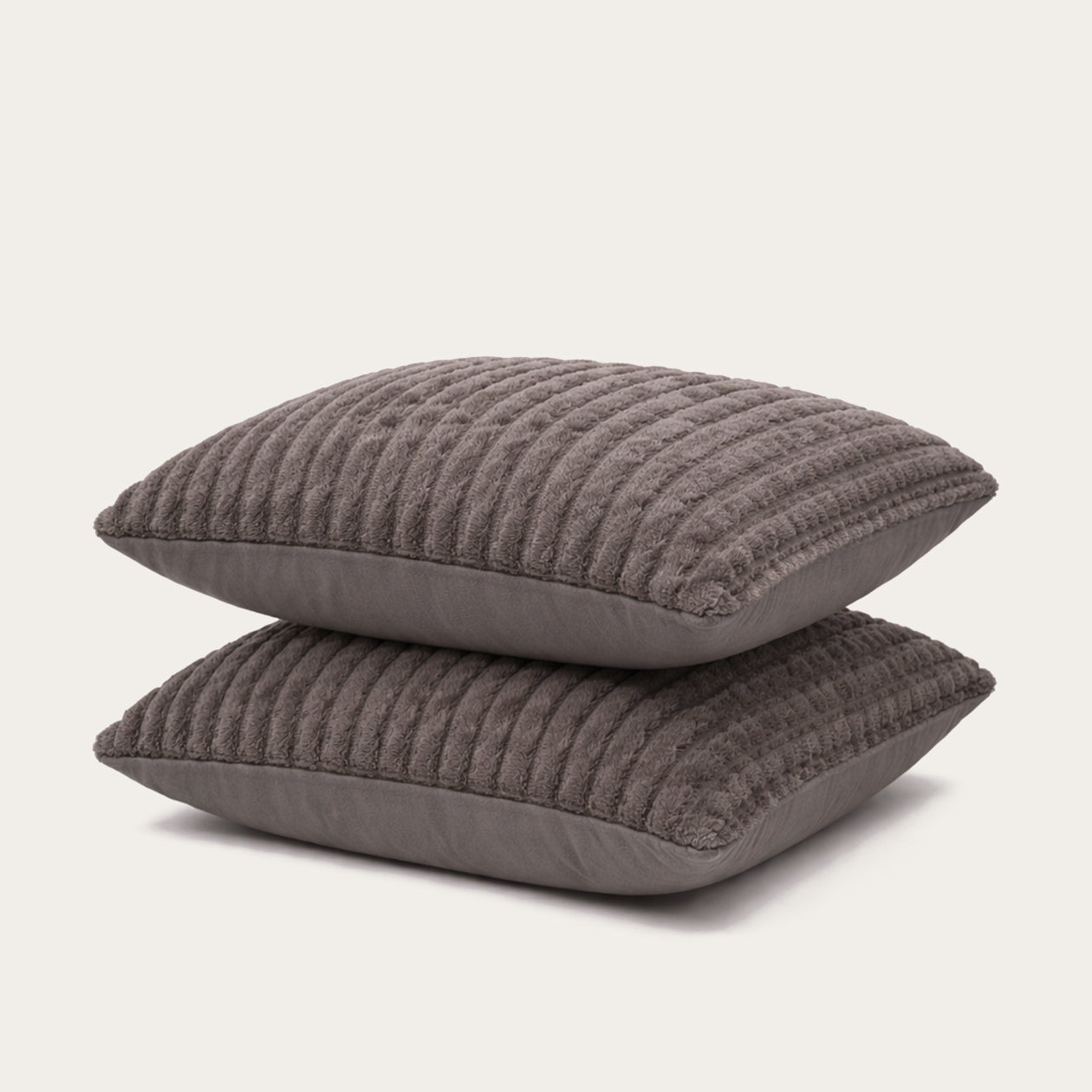 Funda de almohada HappyBed | Teddy Plush verde oscuro | Juego de 2