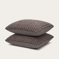 Funda de almohada HappyBed | Teddy Plush verde oscuro | Juego de 2