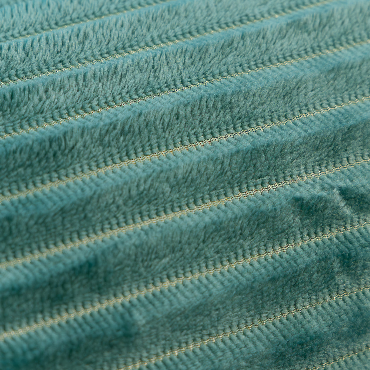 HappyBed Pillowcase | Teddy Plush Dark Green | Set of 2