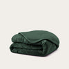 HappyBed Duvet Teddy | Velvet Dark Green | For year-round use