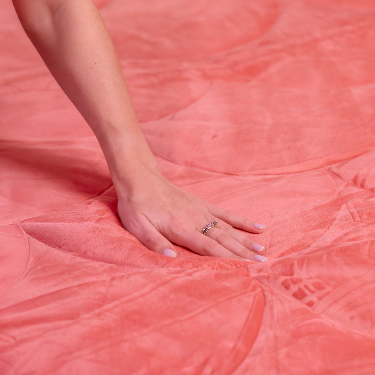 HappyBed Duvet Teddy | Velvet Old Pink | For year-round use