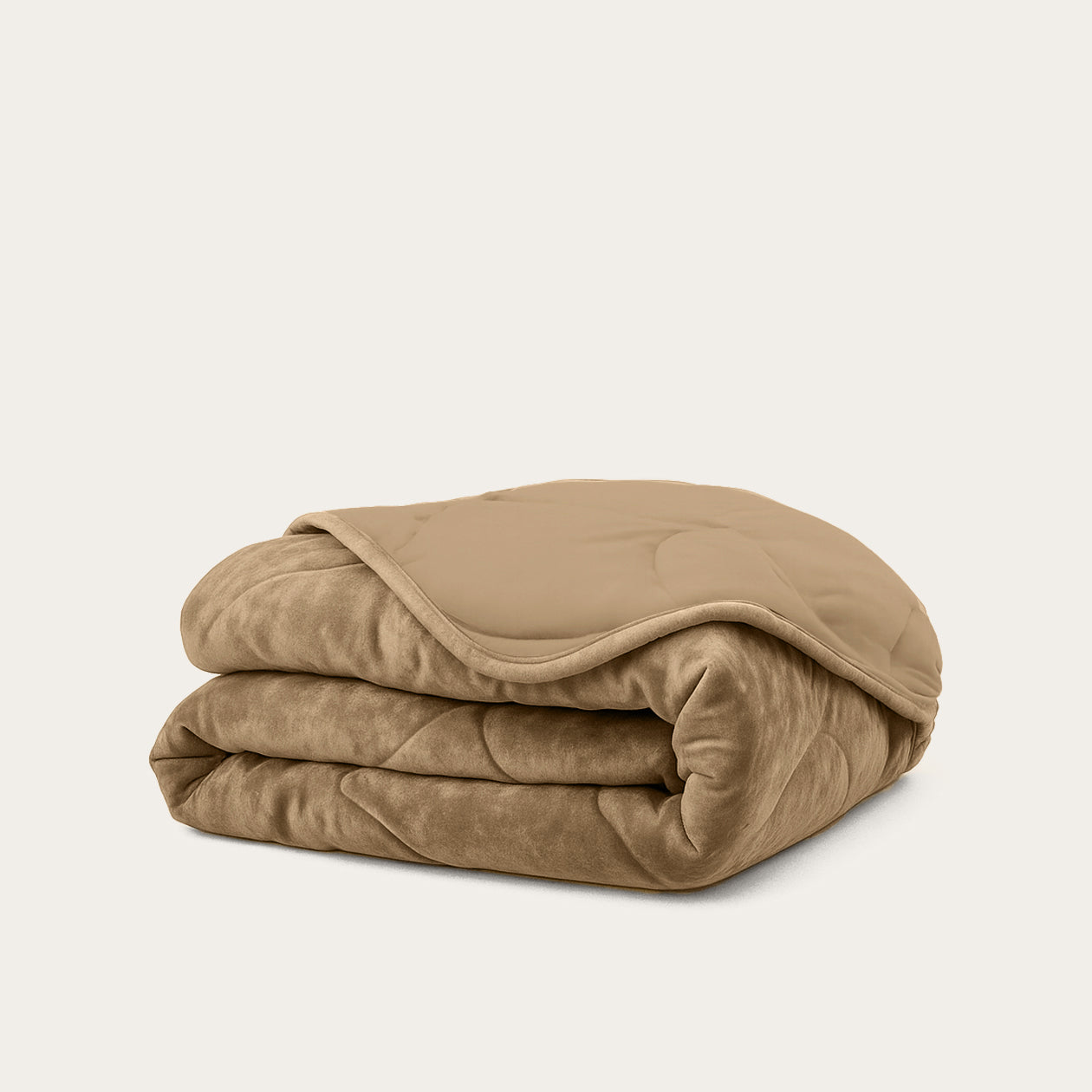 HappyBed Duvet Teddy | Velvet Taupe | For year-round use - SKU: 8717752117208