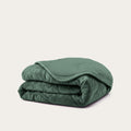 HappyBed Couette Teddy | Velours Vert Foncé | Pour toute l'année