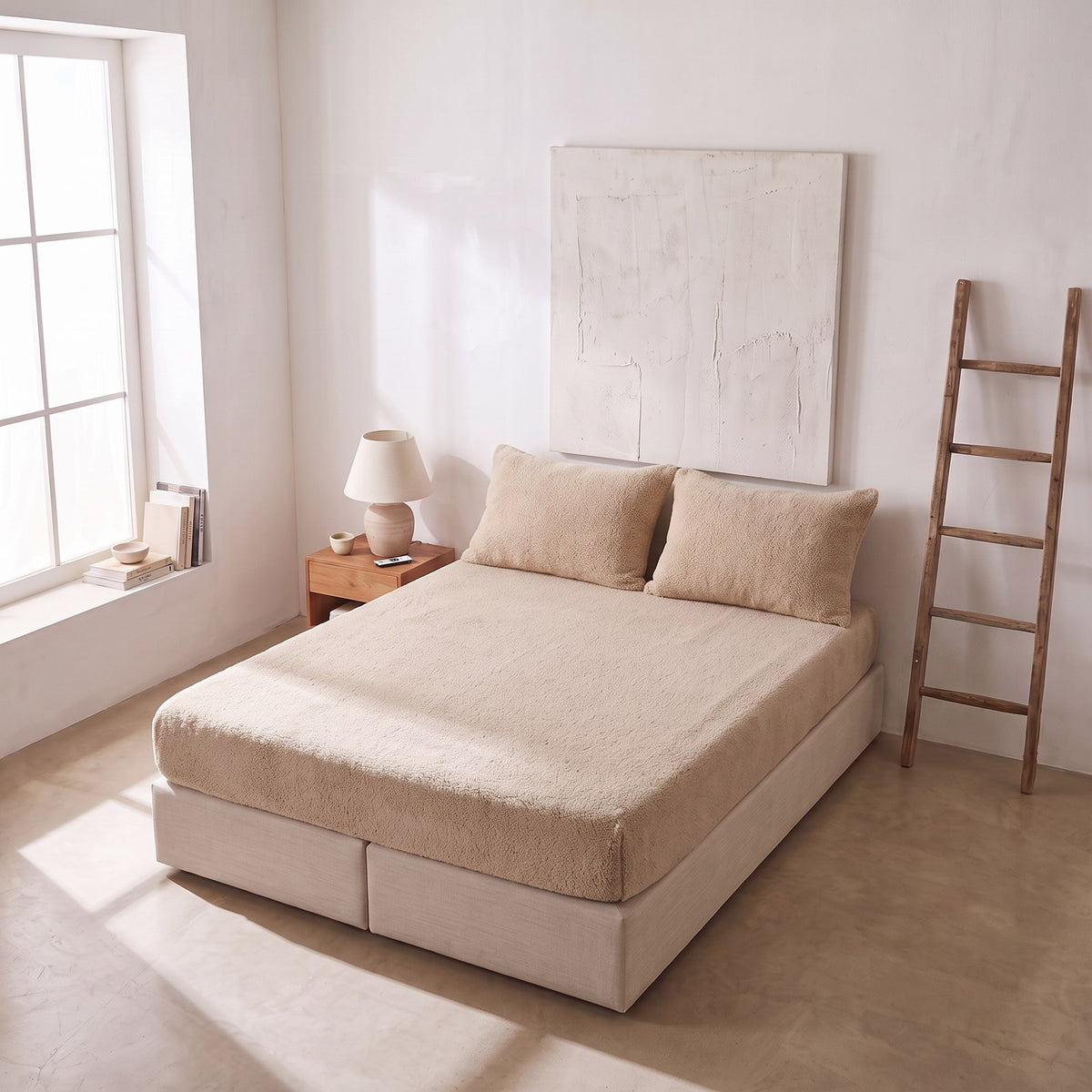Hoeslaken | Teddy |  Beige